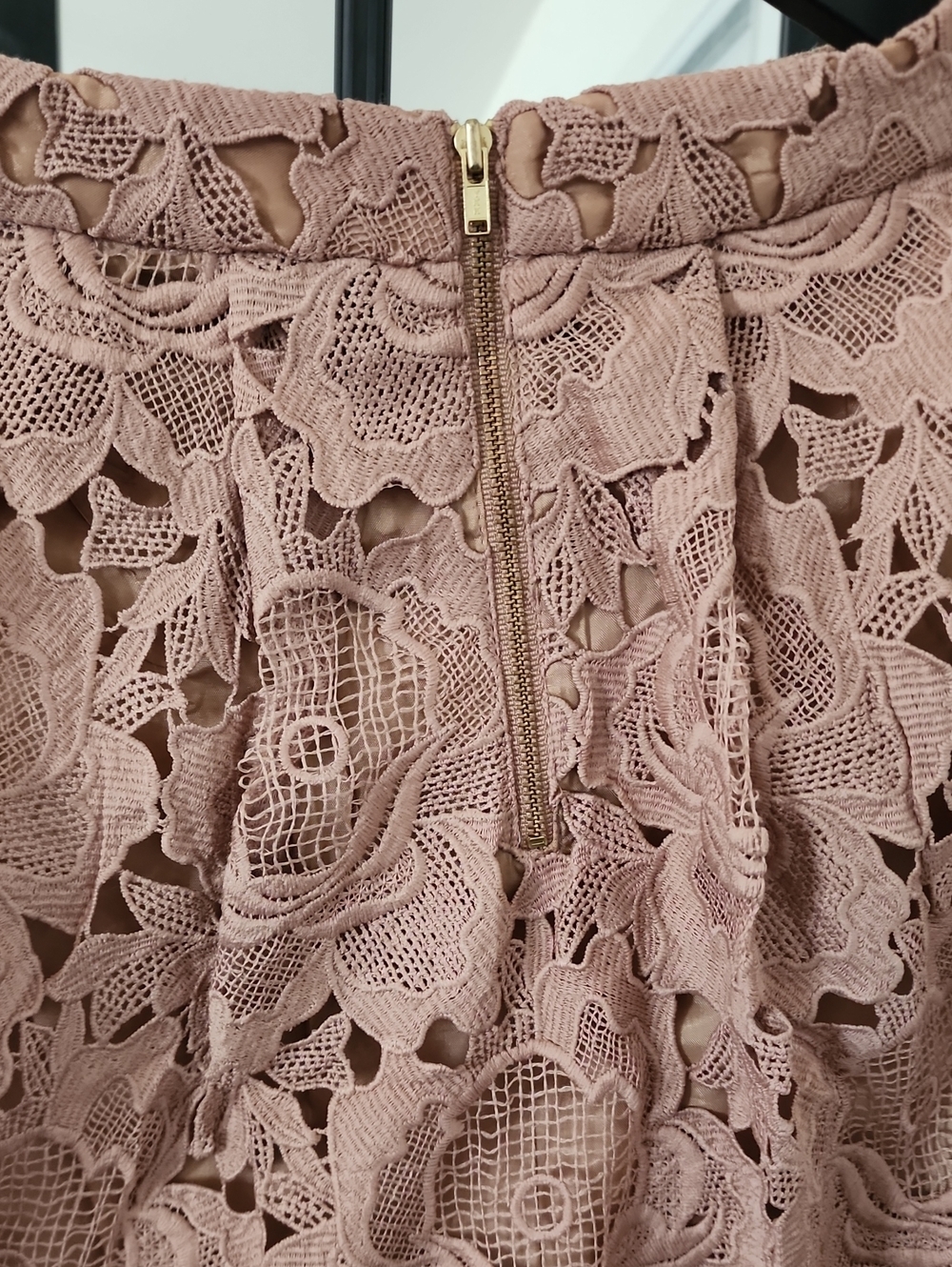 Moulinette Soeurs Anthropologie Blush Floral Lace Midi Skirt Romantic - Picture 6 of 12